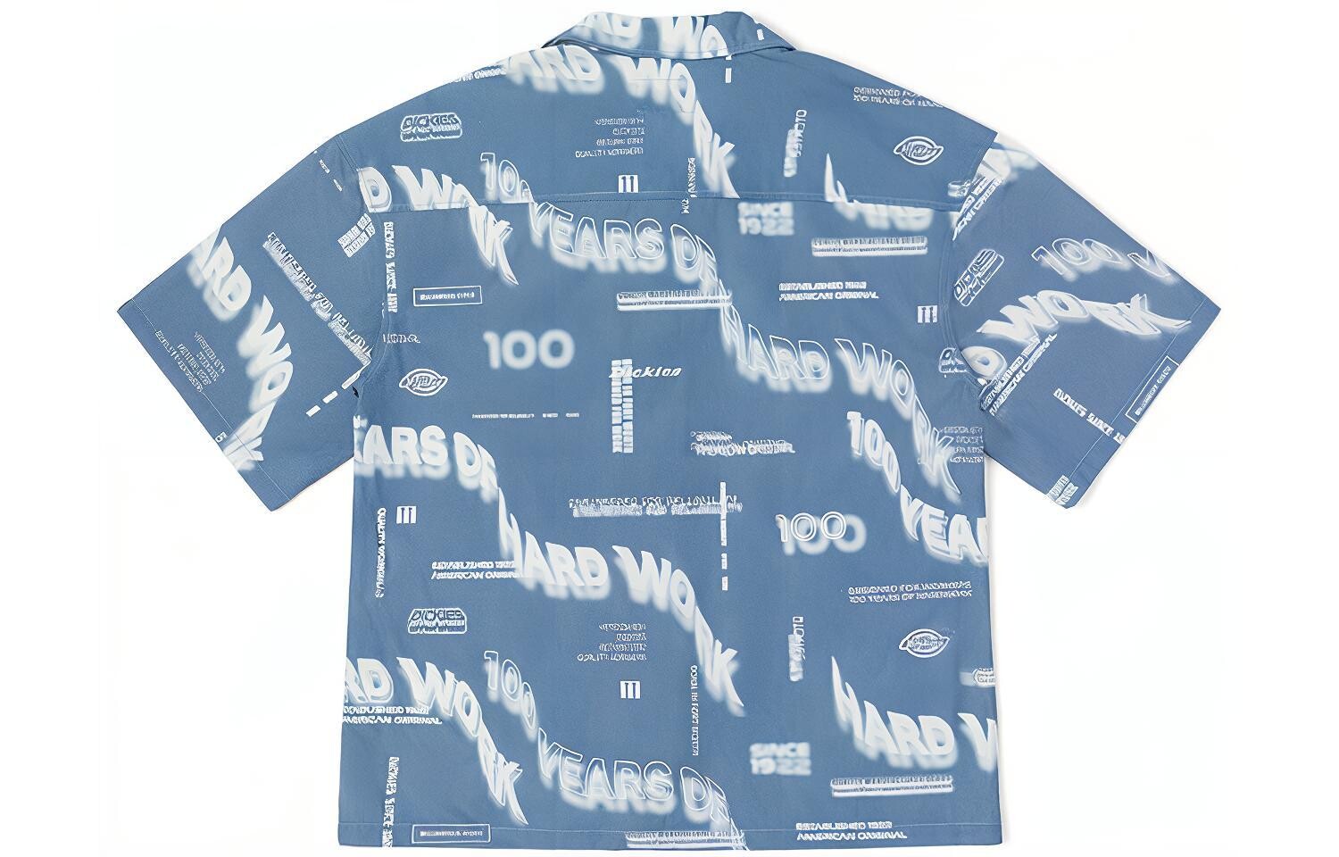 Рубашка унисекс небесно-голубая Dickies, голубой 
Рубашка унисекс небесно-голубая Dickies, голубой