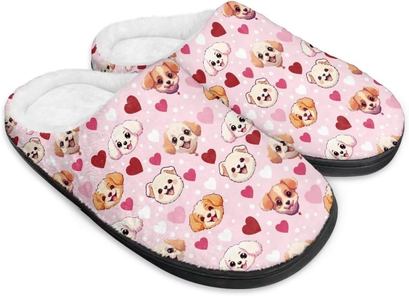 Домашние тапочки с принтом для женщин и мужчин, зимние теплые плюшевые тапочки с нескользящей подошвой для дома и улицы Noprintge, Dog Love
Домашние тапочки с принтом для женщин и мужчин, зимние теплые плюшевые тапочки с нескользящей подошвой для дома и улицы Noprintge, Dog Love