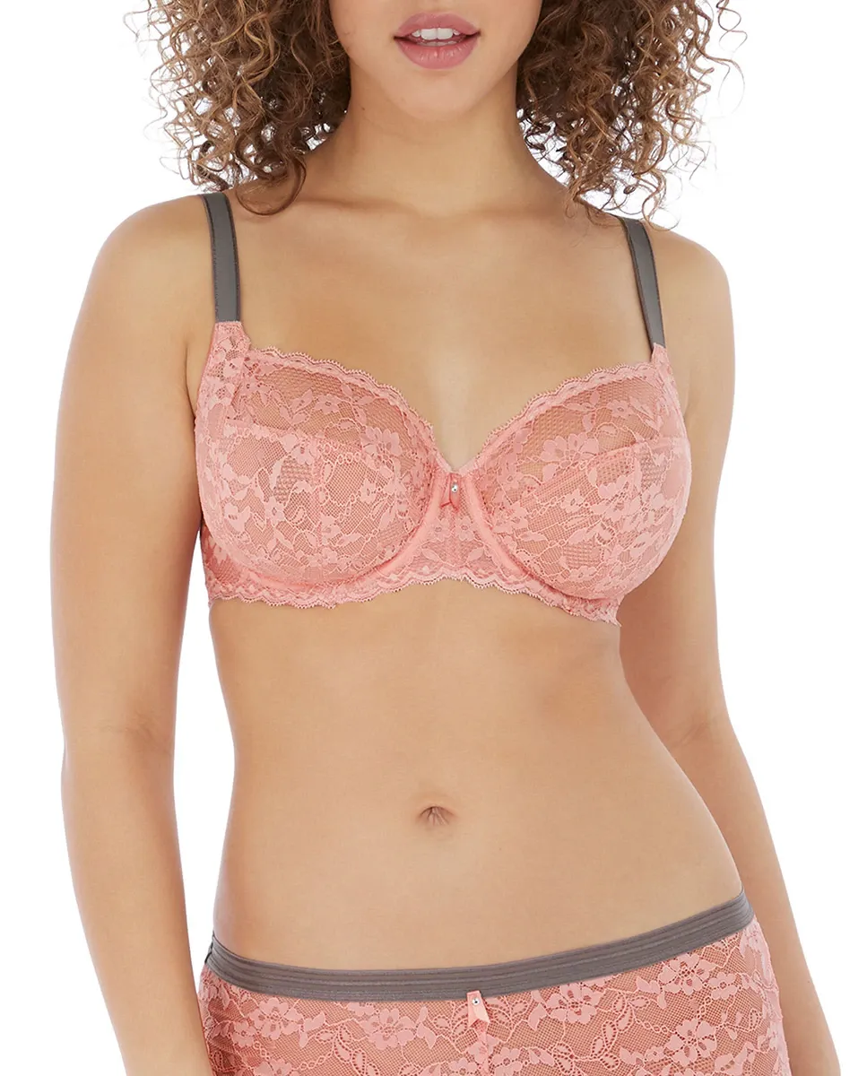 Кружевной бюстгальтер на косточках Freya, розовый
Кружевной бюстгальтер на косточках Freya, розовый