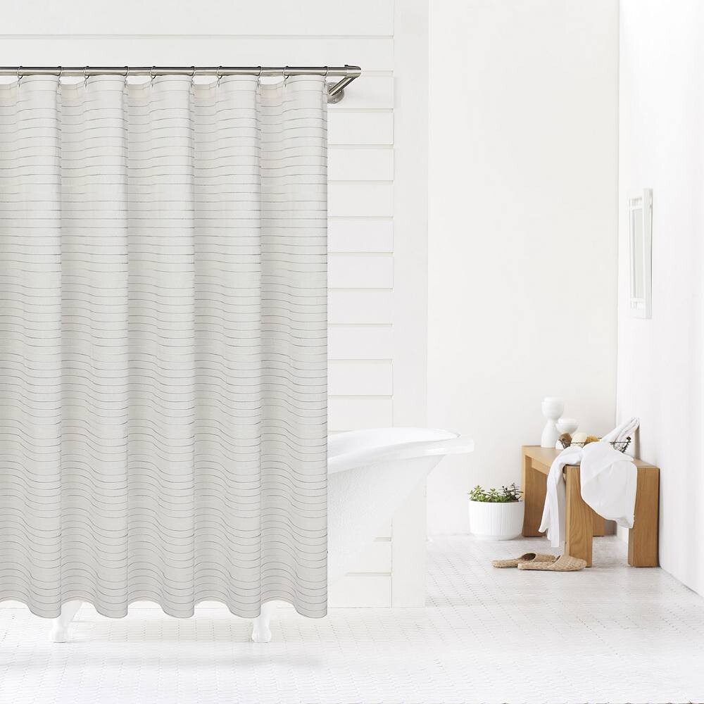 Sonoma Goods For Life Полосатая занавеска для душа из уточной ткани, цвет White And Gray Stripe
Sonoma Goods For Life Полосатая занавеска для душа из уточной ткани, цвет White And Gray Stripe