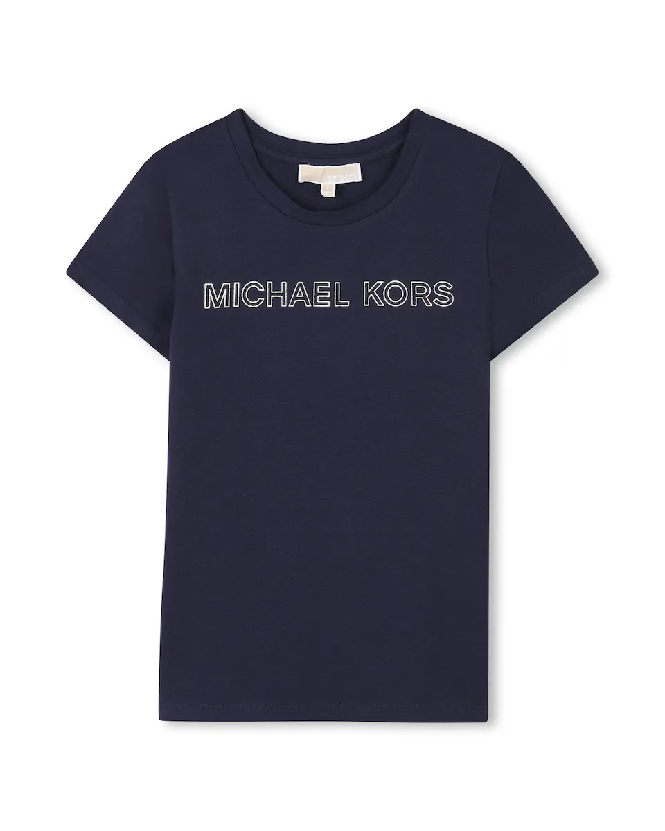 Футболка для девочек с короткими рукавами и логотипом спереди Michael Kors, тёмно-синий
Футболка для девочек с короткими рукавами и логотипом спереди Michael Kors, тёмно-синий