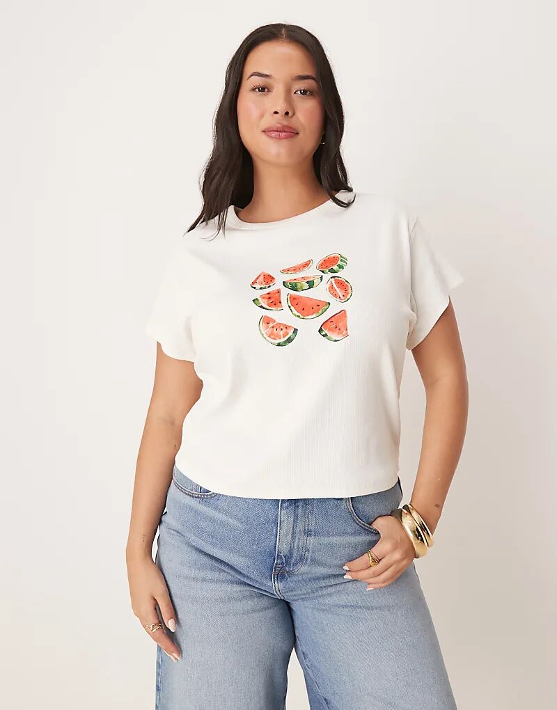 Детская футболка ASOS DESIGN Curve с изображением арбуза кремового цвета Asos Curve
Детская футболка ASOS DESIGN Curve с изображением арбуза кремового цвета Asos Curve