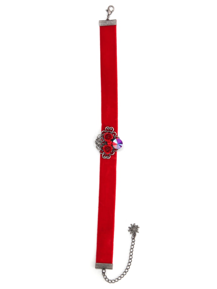 Allgäu Rebell Традиционное ожерелье «Юлия» красного цвета
Allgäu Rebell Традиционное ожерелье «Юлия» красного цвета