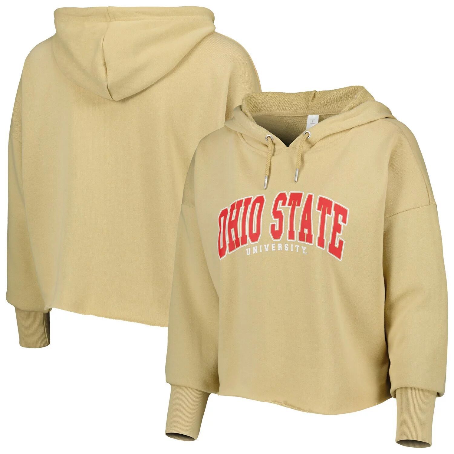 Женский укороченный пуловер с капюшоном ZooZatz Tan Ohio State Buckeyes Core University из французского терри
Женский укороченный пуловер с капюшоном ZooZatz Tan Ohio State Buckeyes Core University из французского терри