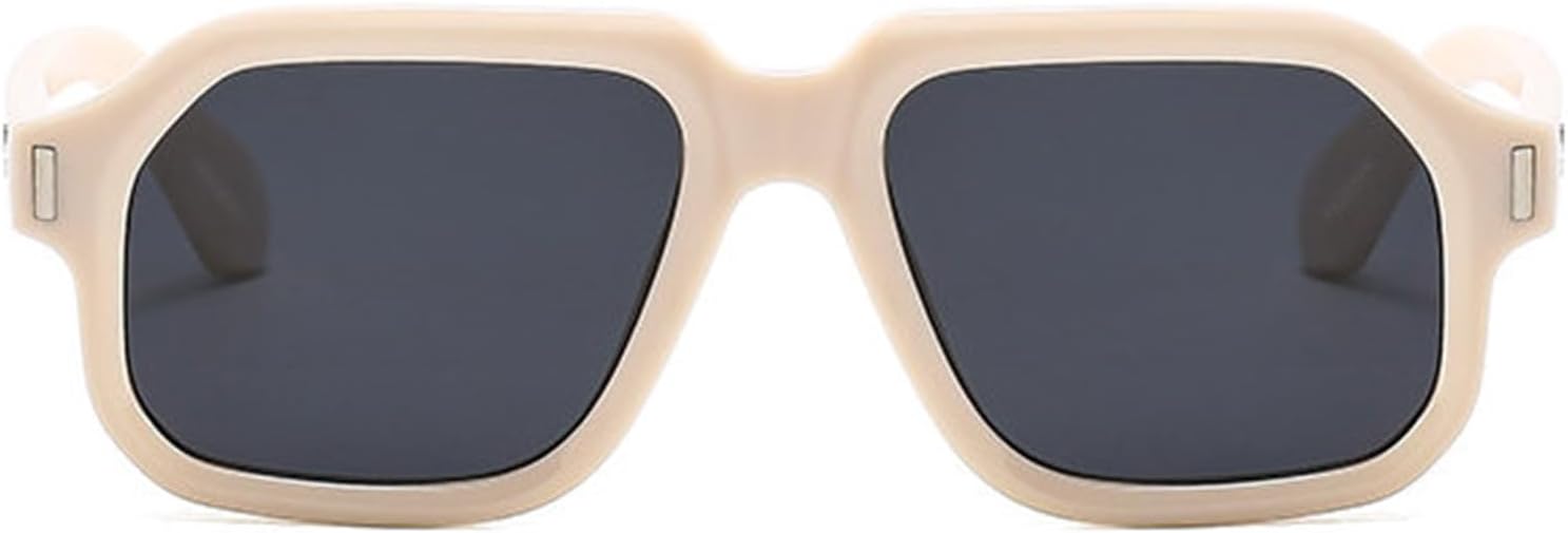 Willochra Модные квадратные солнцезащитные очки-пилот для женщин, дизайнерские очки с заклепками, мужские солнцезащитные очки неправильной формы для женщин, защита от ультрафиолета UV400 F27, Beige
Willochra Модные квадратные солнцезащитные очки-пилот для женщин, дизайнерские очки с заклепками, мужские солнцезащитные очки неправильной формы для женщин, защита от ультрафиолета UV400 F27, Beige