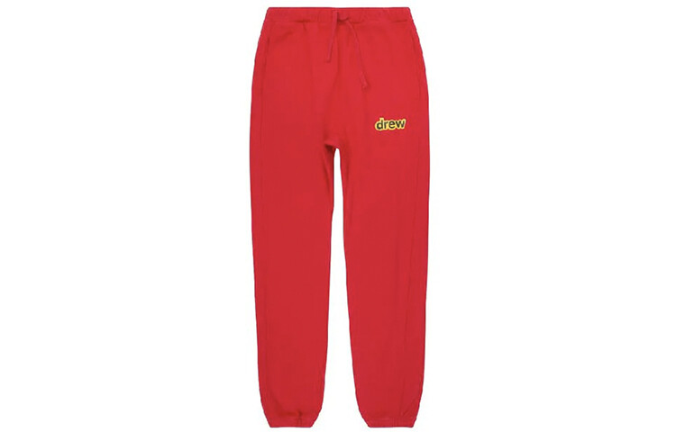 Трикотажные спортивные штаны с буквенным логотипом, унисекс, красные Drew House, красный 
Трикотажные спортивные штаны с буквенным логотипом, унисекс, красные Drew House, красный