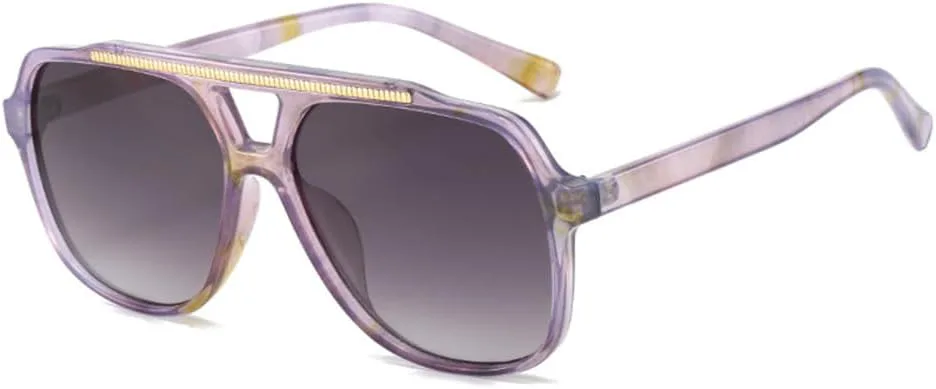 Солнцезащитные очки с двойной перемычкой для женщин, прозрачные линзы с градиентом Ocean, солнцезащитные очки UV400 для мужчин generic, Purple Pattern Grey
Солнцезащитные очки с двойной перемычкой для женщин, прозрачные линзы с градиентом Ocean, солнцезащитные очки UV400 для мужчин generic, Purple Pattern Grey