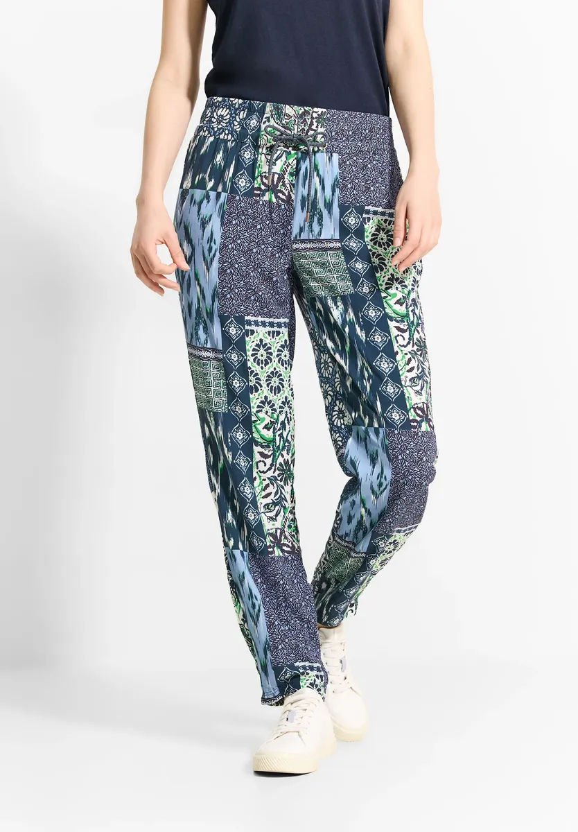 Тканевые брюки Cecil свободного кроя, синий
Тканевые брюки Cecil свободного кроя, синий