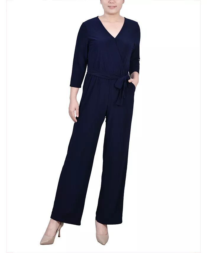 Короткий комбинезон с широкими штанинами и рукавами 3/4 NY Collection, синий
Короткий комбинезон с широкими штанинами и рукавами 3/4 NY Collection, синий