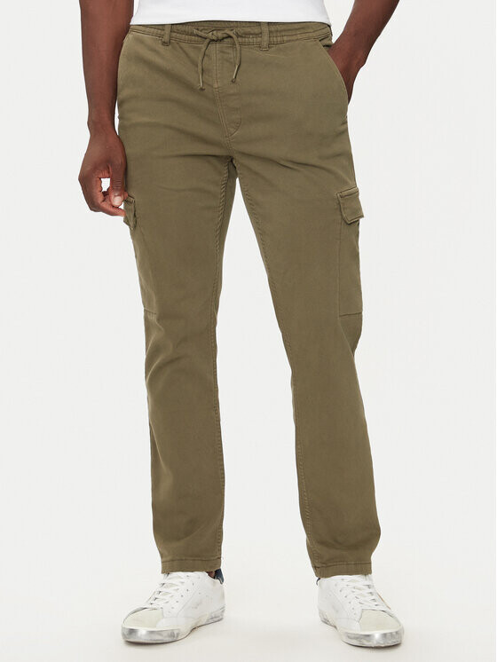 Тканевые брюки узкого кроя Pepe Jeans, зеленый 
Тканевые брюки узкого кроя Pepe Jeans, зеленый