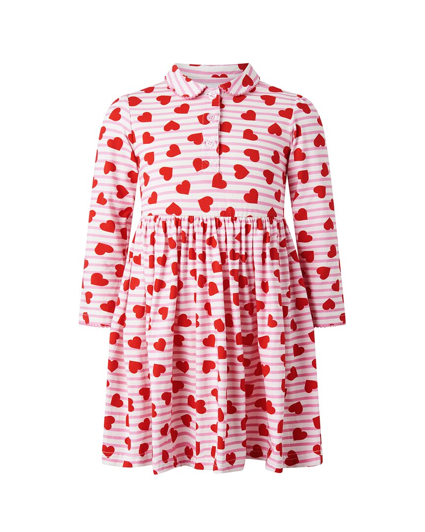Рэйчел Райли Платье-джерси в полоску с сердечками Rachel Riley, розовый
Рэйчел Райли Платье-джерси в полоску с сердечками Rachel Riley, розовый