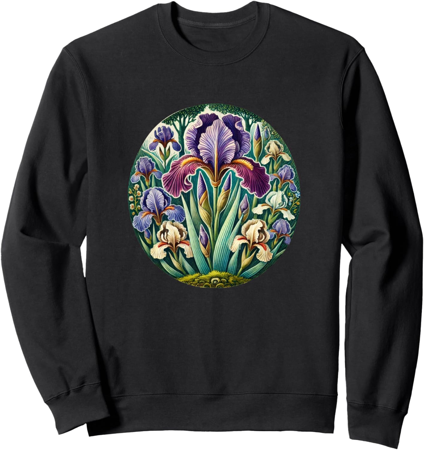 Красивая иллюстрация ириса, искусство ириса, дизайн цветка ириса, толстовка Vintage Irises Loves Snugg, черный
Красивая иллюстрация ириса, искусство ириса, дизайн цветка ириса, толстовка Vintage Irises Loves Snugg, черный