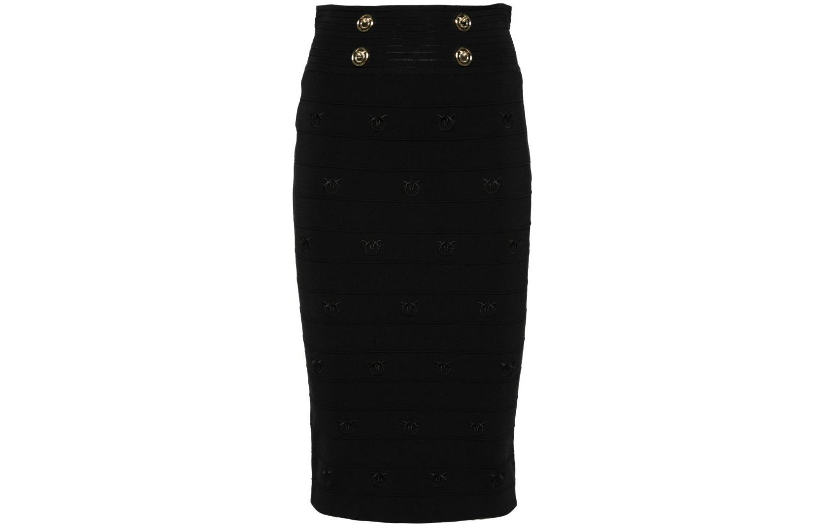 Пуговичная вязаная юбка PINKO, черный
Пуговичная вязаная юбка PINKO, черный