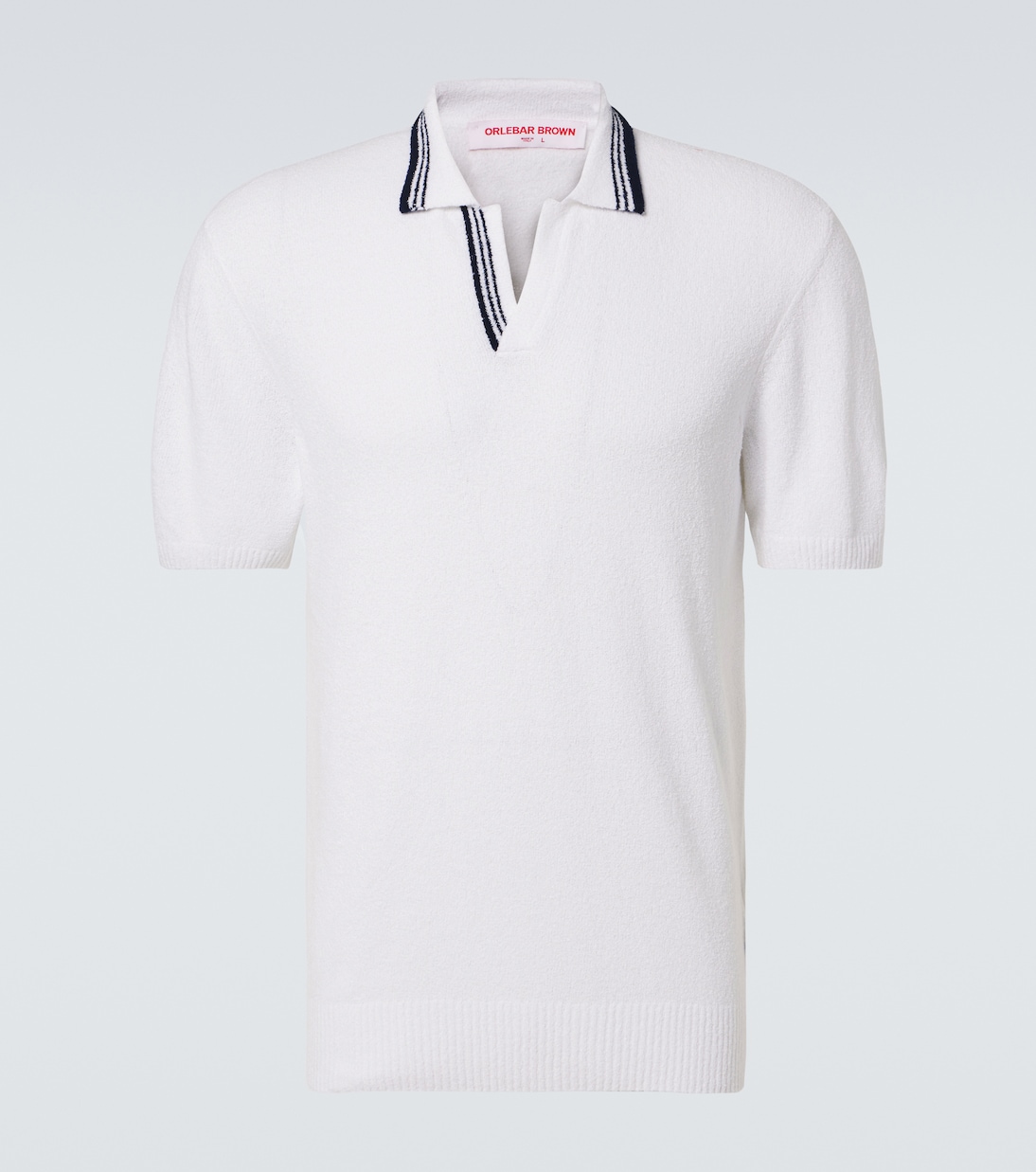 Поло из хлопковой буклированной ткани Horton Orlebar Brown, белый
Поло из хлопковой буклированной ткани Horton Orlebar Brown, белый