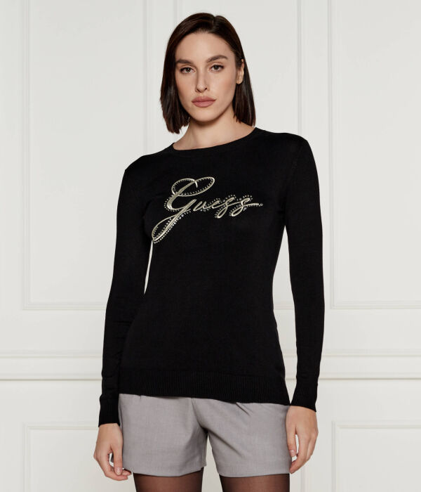Свитер женский Guess Jeans Slim Fit, черный 
Свитер женский Guess Jeans Slim Fit, черный