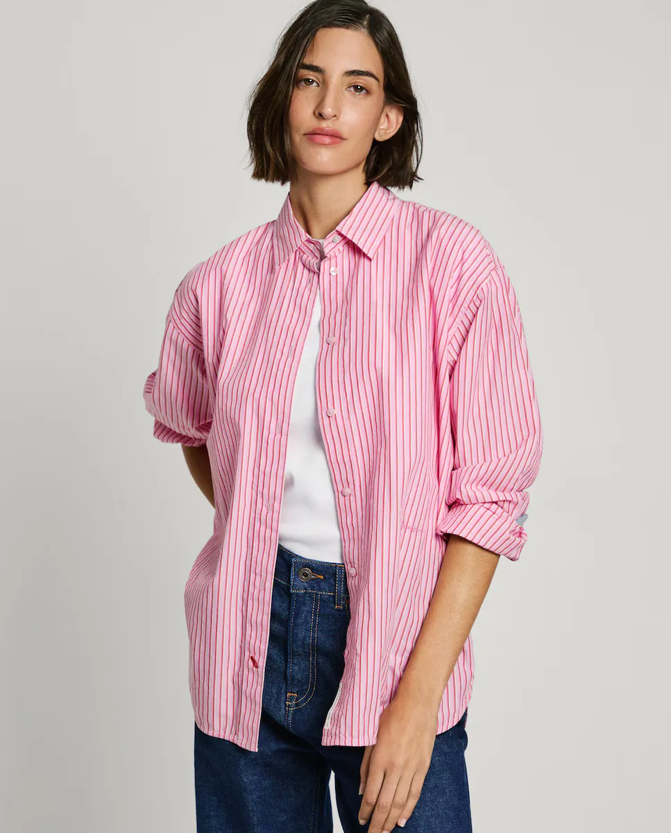 Женская рубашка свободного кроя с длинными рукавами Pepe Jeans, розовый
Женская рубашка свободного кроя с длинными рукавами Pepe Jeans, розовый