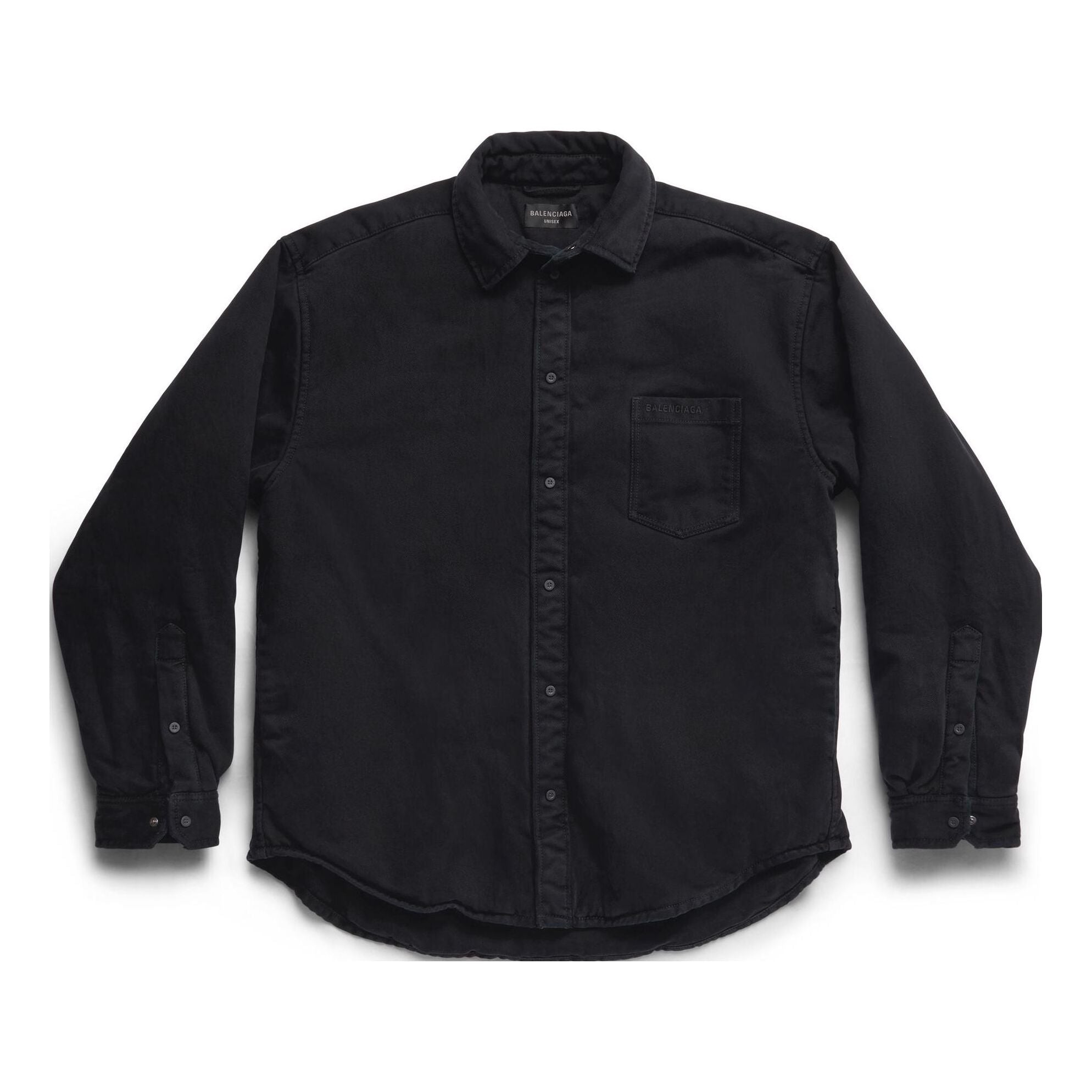 Рубашка Balenciaga Balenciaga Padded Shirt Large Fit 'Black'
Рубашка Balenciaga Balenciaga Padded Shirt Large Fit 'Black'