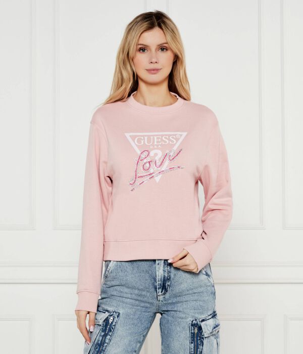 Толстовка женская Guess Jeans с круглым вырезом, розовый
Толстовка женская Guess Jeans с круглым вырезом, розовый