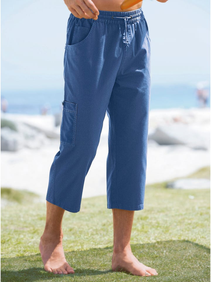 Брюки-натяжки из ткани цвета синего камня WITT WEIDEN
Брюки-натяжки из ткани цвета синего камня WITT WEIDEN