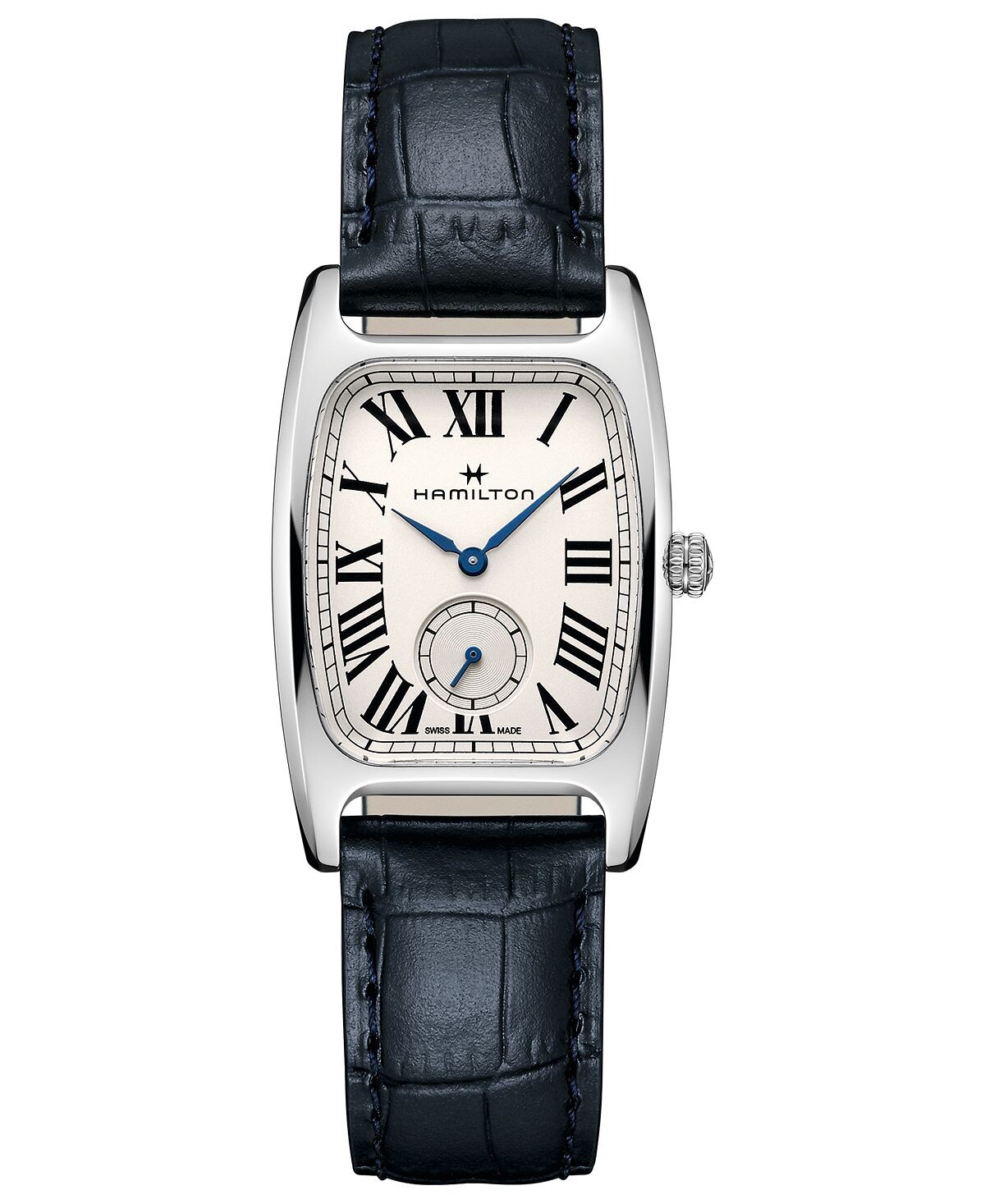 Женские швейцарские часы Boulton с синим кожаным ремешком, 27,3x31,1 мм Hamilton, синий
Женские швейцарские часы Boulton с синим кожаным ремешком, 27,3x31,1 мм Hamilton, синий