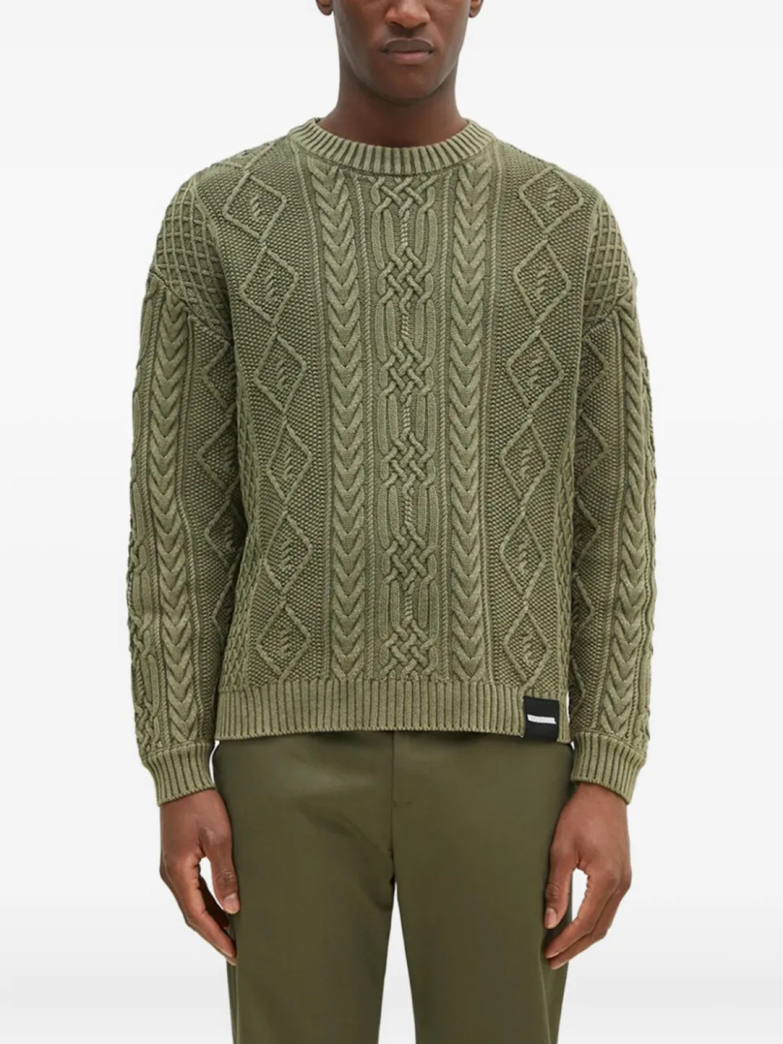 Джемпер с ромбовидным узором, связанный спицами Neighborhood, зеленый
Джемпер с ромбовидным узором, связанный спицами Neighborhood, зеленый