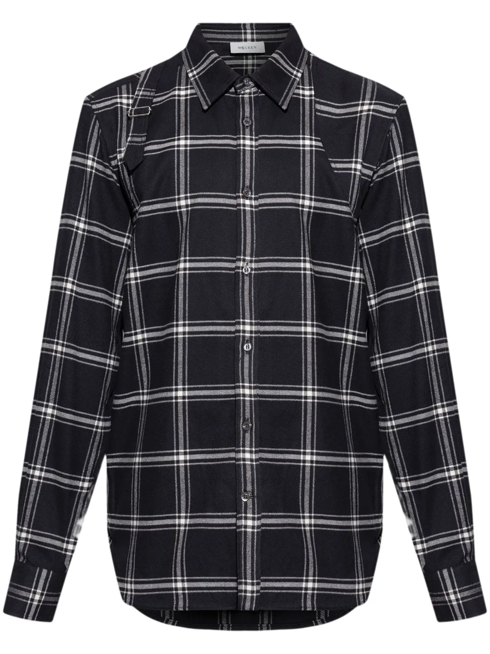 Клетчатая рубашка Alexander McQueen, черный
Клетчатая рубашка Alexander McQueen, черный
