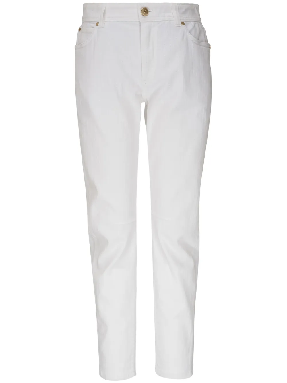 Узкие джинсы средней посадки Brunello Cucinelli, белый
Узкие джинсы средней посадки Brunello Cucinelli, белый