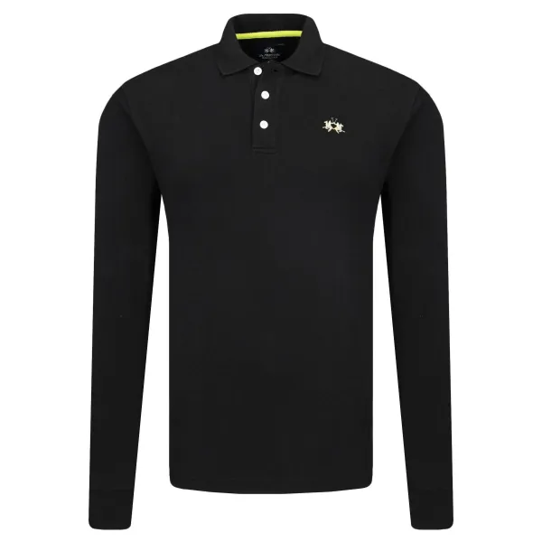 Мужская рубашка-поло приталенного кроя La Martina, черный
Мужская рубашка-поло приталенного кроя La Martina, черный