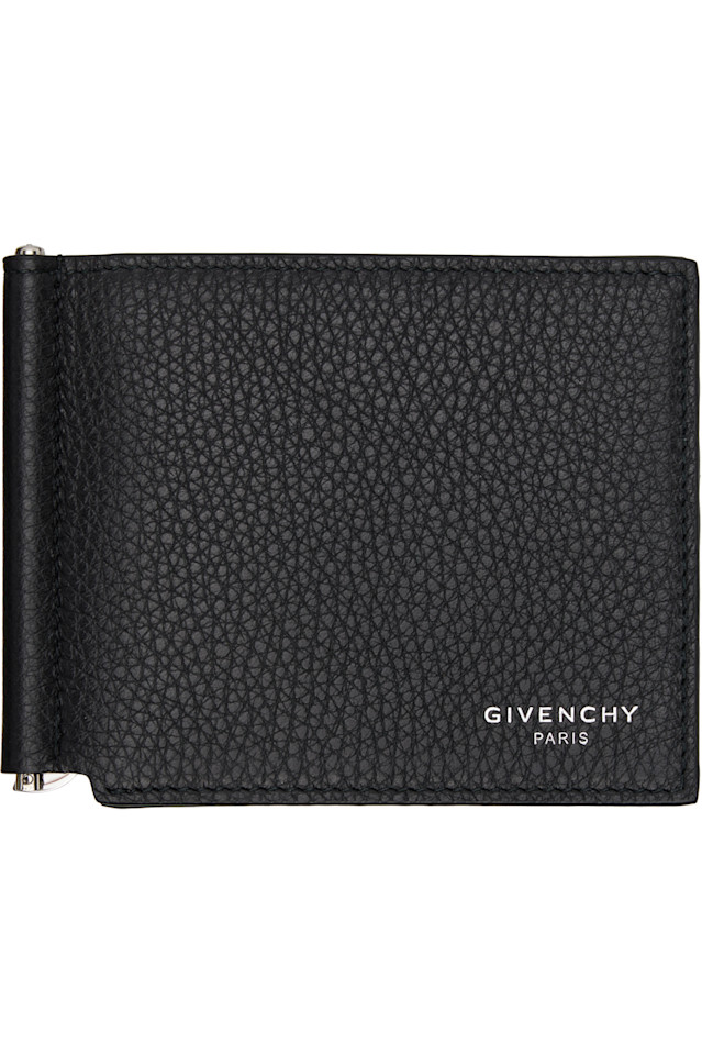 Кошелек с зажимом из зернистой кожи Givenchy, черный
Кошелек с зажимом из зернистой кожи Givenchy, черный
