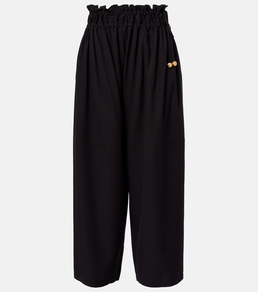 Брюки со средней посадкой и широкими штанинами Loewe, черный 
Брюки со средней посадкой и широкими штанинами Loewe, черный