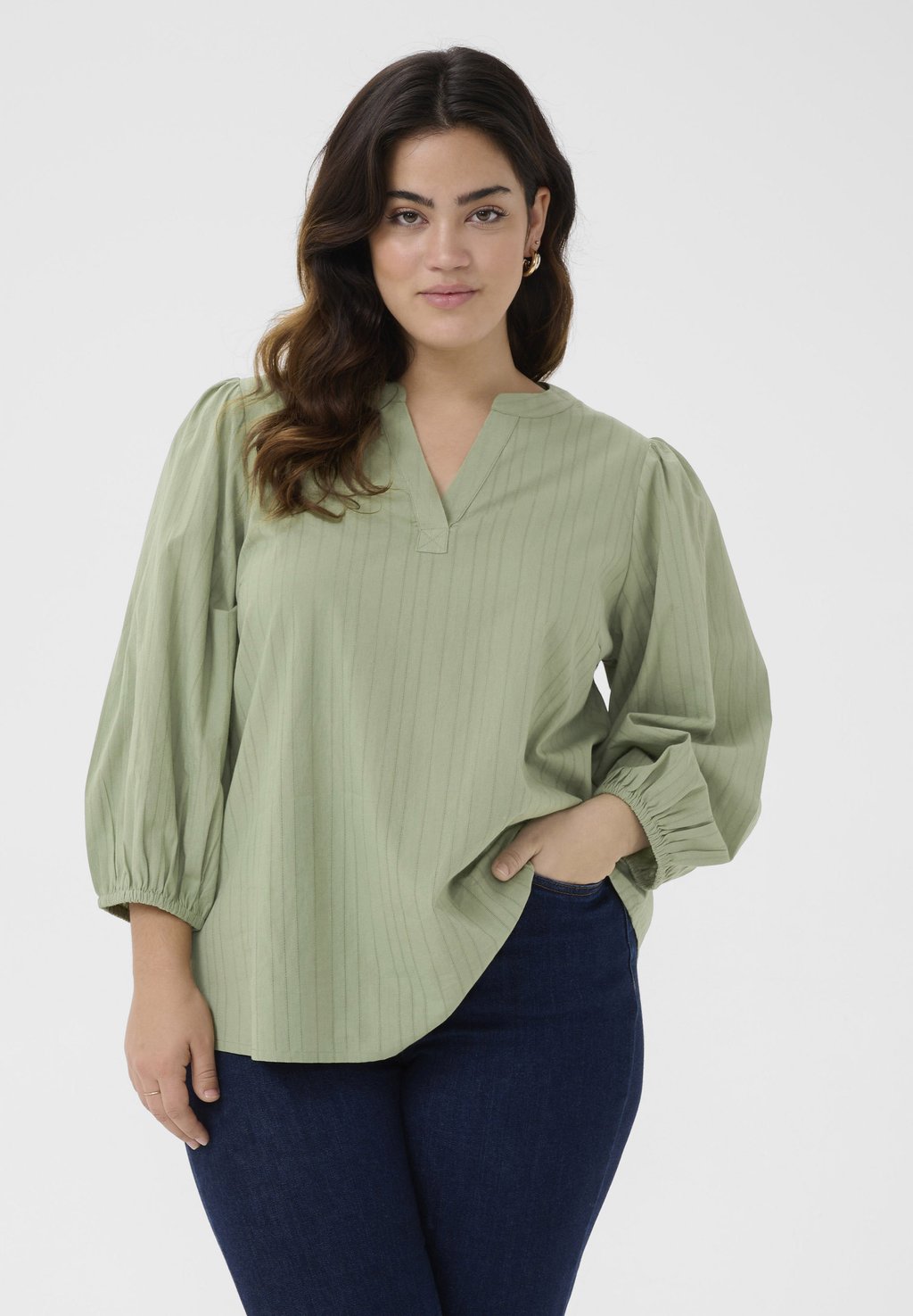 Блуза JOLISA Kaffe Curve, зеленый 
Блуза JOLISA Kaffe Curve, зеленый
