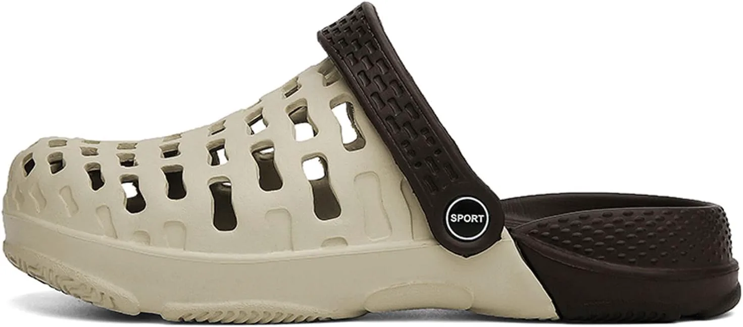 Мужские садовые сабо Дышащие садовые туфли с поддержкой свода стопы Летние нескользящие шлепанцы для пляжа Meidiastra, бежевый/коричневый
Мужские садовые сабо Дышащие садовые туфли с поддержкой свода стопы Летние нескользящие шлепанцы для пляжа Meidiastra, бежевый/коричневый