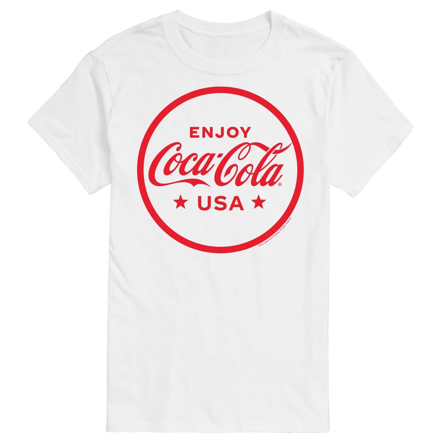 Мужская футболка с рисунком Coca-Cola Enjoy Coca-Cola США License, белый
Мужская футболка с рисунком Coca-Cola Enjoy Coca-Cola США License, белый