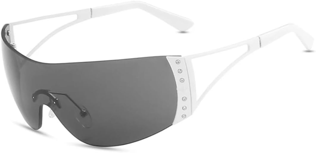 Винтажные безободковые металлические цельные женские солнцезащитные очки, модные мужские очки для активного отдыха и путешествий, женские очки с защитой от УФ-излучения UV400 VRTRFFTR, White Gray
Винтажные безободковые металлические цельные женские солнцезащитные очки, модные мужские очки для активного отдыха и путешествий, женские очки с защитой от УФ-излучения UV400 VRTRFFTR, White Gray