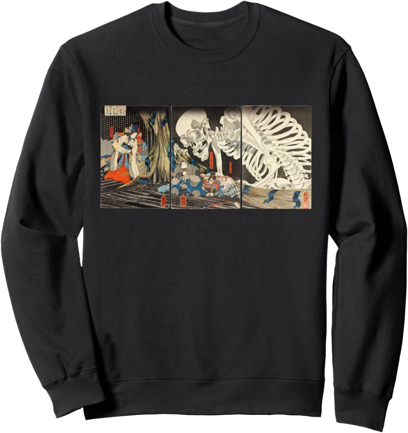 Японское искусство: скелет и ведьма, картина на тройном алтаре, толстовка Такияша Japanese Art Skeleton And Witch Triptych, черный
Японское искусство: скелет и ведьма, картина на тройном алтаре, толстовка Такияша Japanese Art Skeleton And Witch Triptych, черный