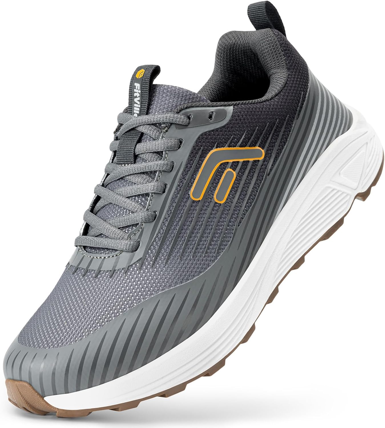 Кроссовки для трейлраннинга FitVille для мужчин, сверхширокие, для горных маршрутов, с мягкой амортизацией для ходьбы, бега и при подошвенном фасците, серый
Кроссовки для трейлраннинга FitVille для мужчин, сверхширокие, для горных маршрутов, с мягкой амортизацией для ходьбы, бега и при подошвенном фасците, серый