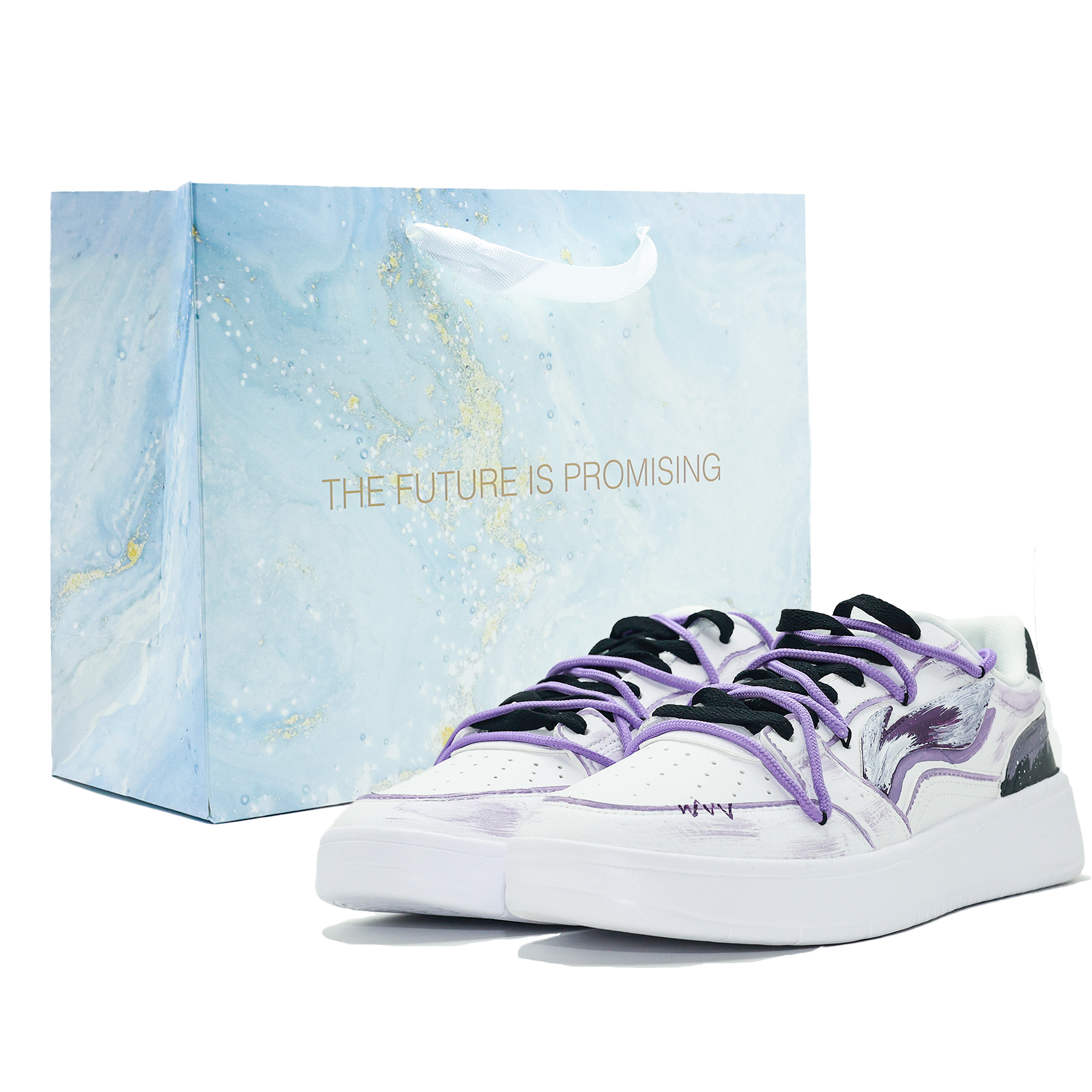 LINING Кроссовки для скейтбординга Acer Truncatum с противоскользящей амортизацией и износостойкостью, низкие, мужские, белые, фиолетовые, черные
LINING Кроссовки для скейтбординга Acer Truncatum с противоскользящей амортизацией и износостойкостью, низкие, мужские, белые, фиолетовые, черные