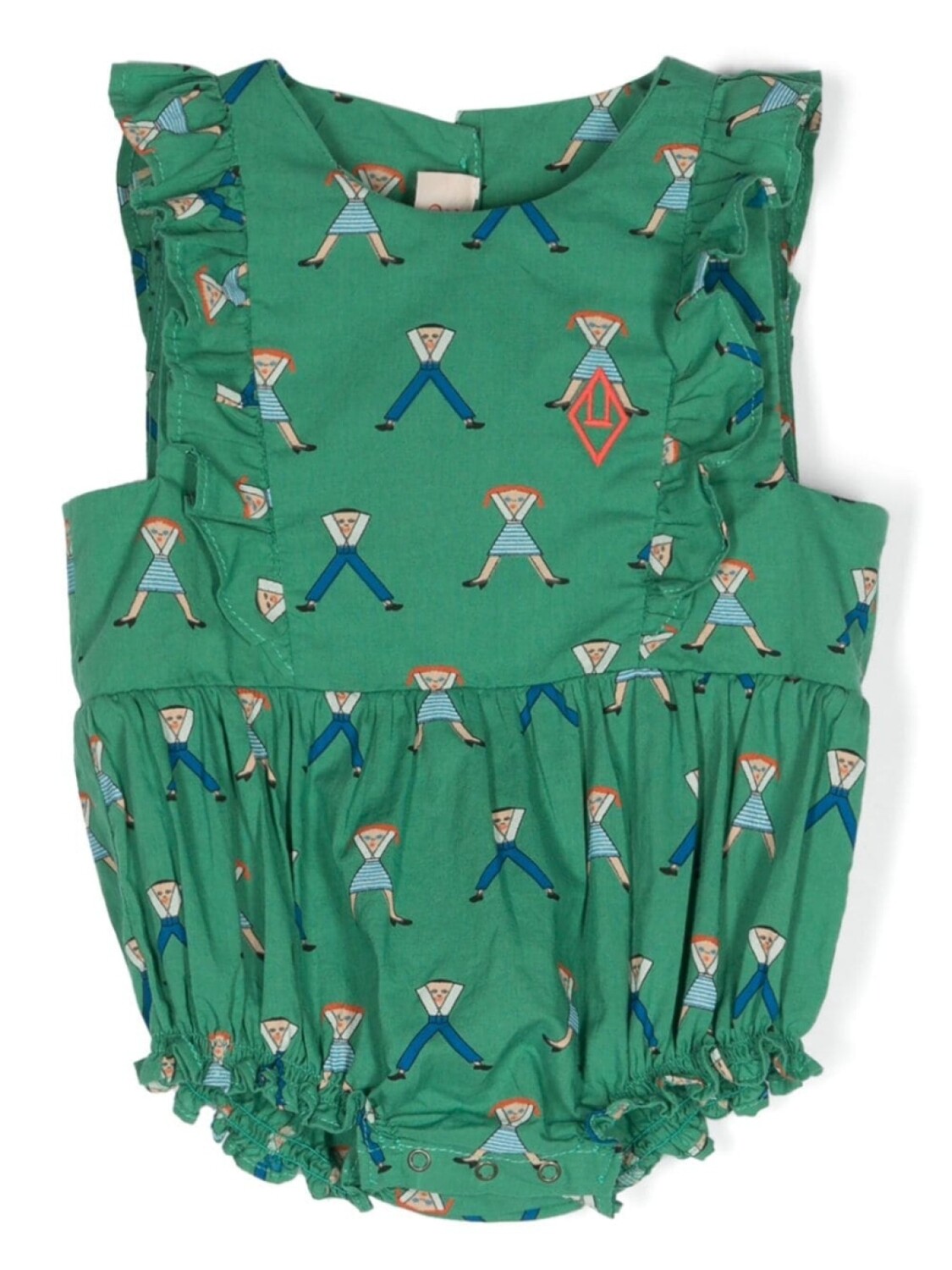 The Animals Observatory боди с оборками и принтом, зеленый
The Animals Observatory боди с оборками и принтом, зеленый