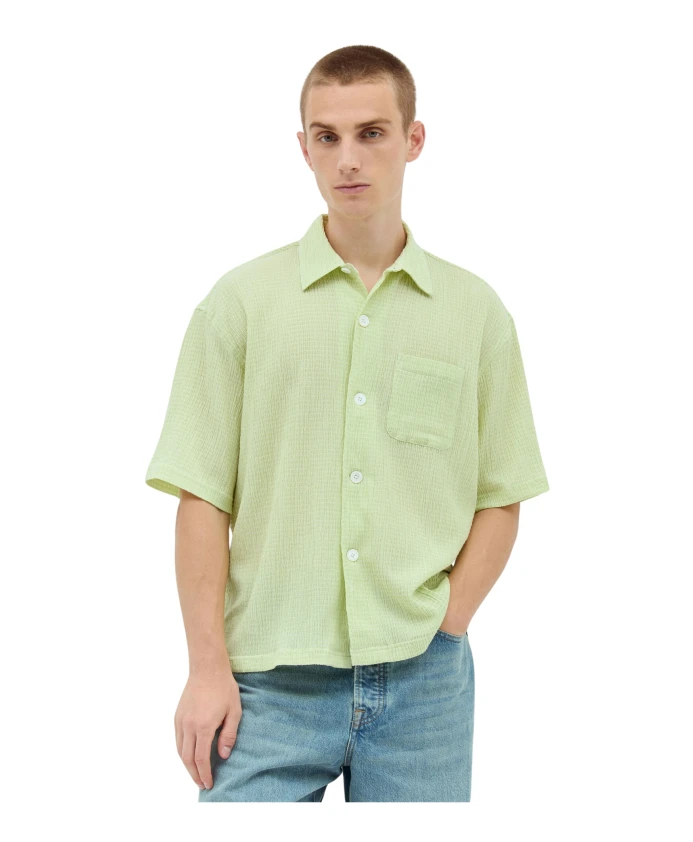 Рубашка с рюшами и структурой Stüssy, зеленый
Рубашка с рюшами и структурой Stüssy, зеленый