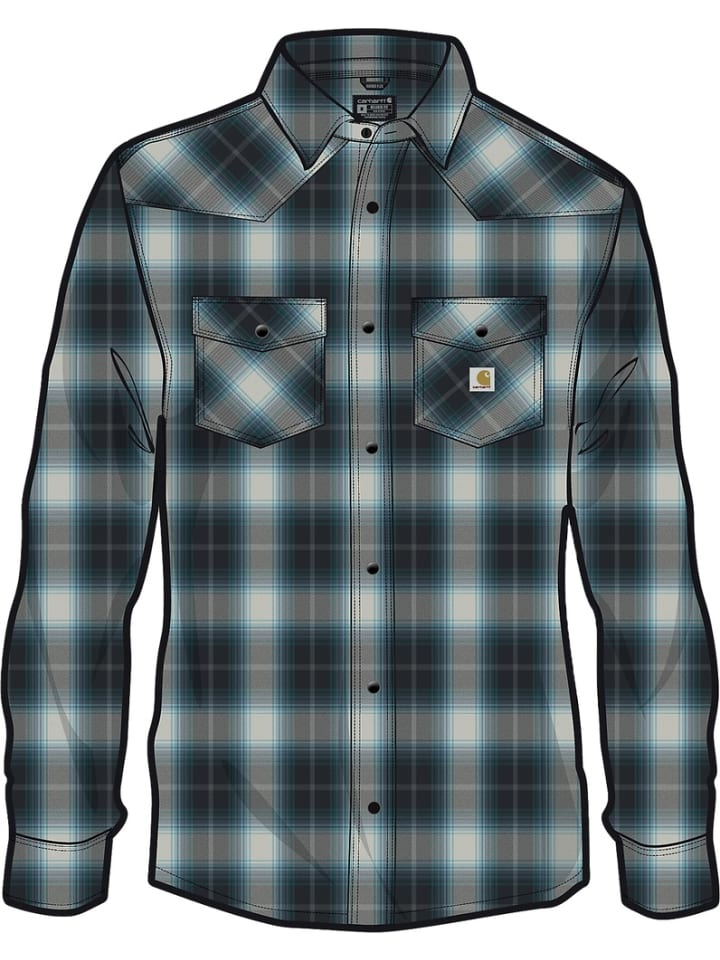 CARHARTT Рубашка "Snap- Front 107016" черного цвета
CARHARTT Рубашка "Snap- Front 107016" черного цвета