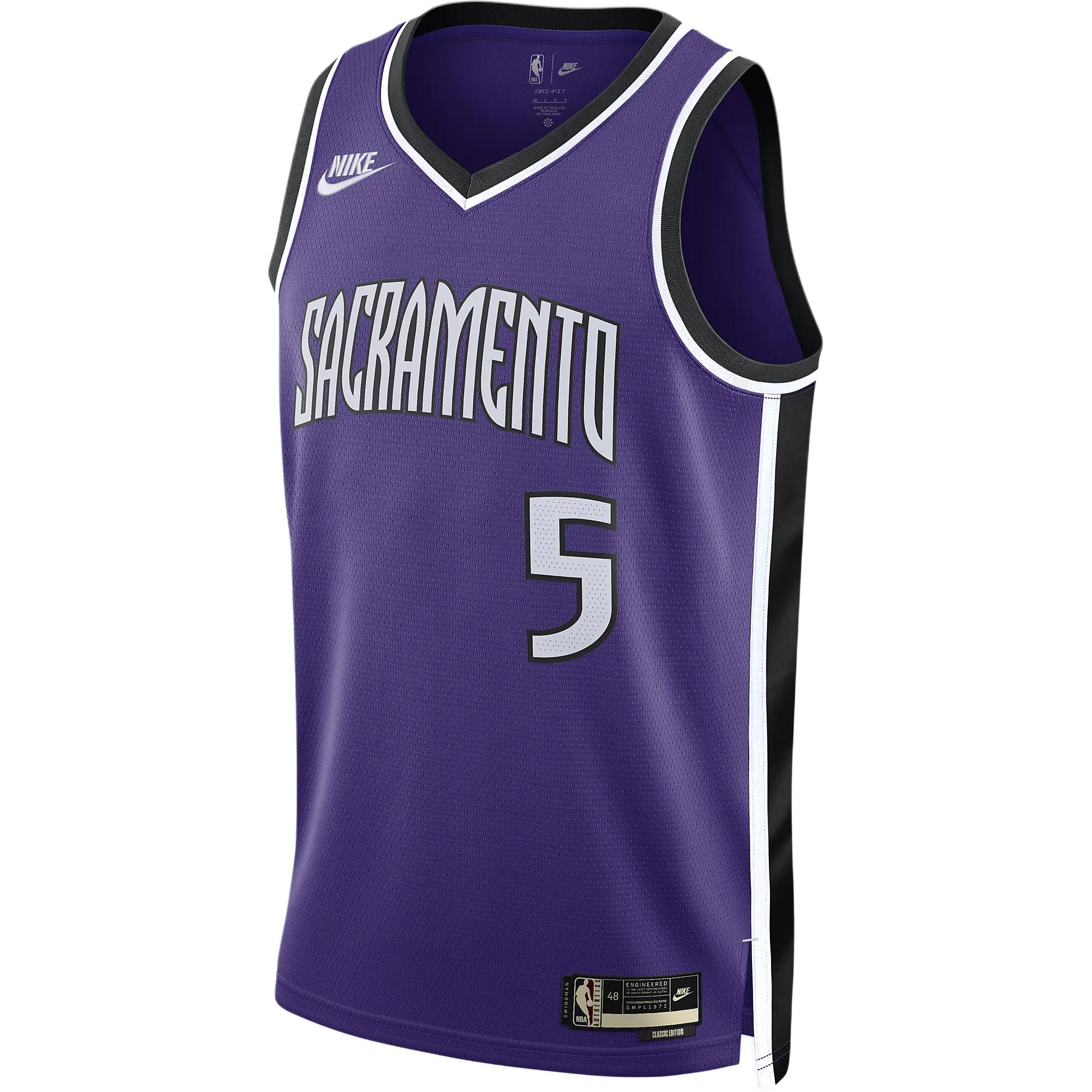 Джерси De'Aaron Fox Sacramento Kings 2024/25 Hardwood Classics мужская Dri FIT NBA Swingman Nike, фиолетовый
Джерси De'Aaron Fox Sacramento Kings 2024/25 Hardwood Classics мужская Dri FIT NBA Swingman Nike, фиолетовый