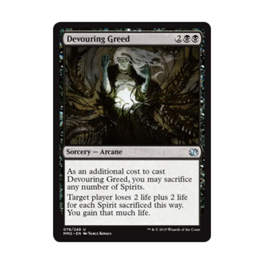 CCG Пожирающая жадность (U), MTG - Modern Masters 2015
CCG Пожирающая жадность (U), MTG - Modern Masters 2015