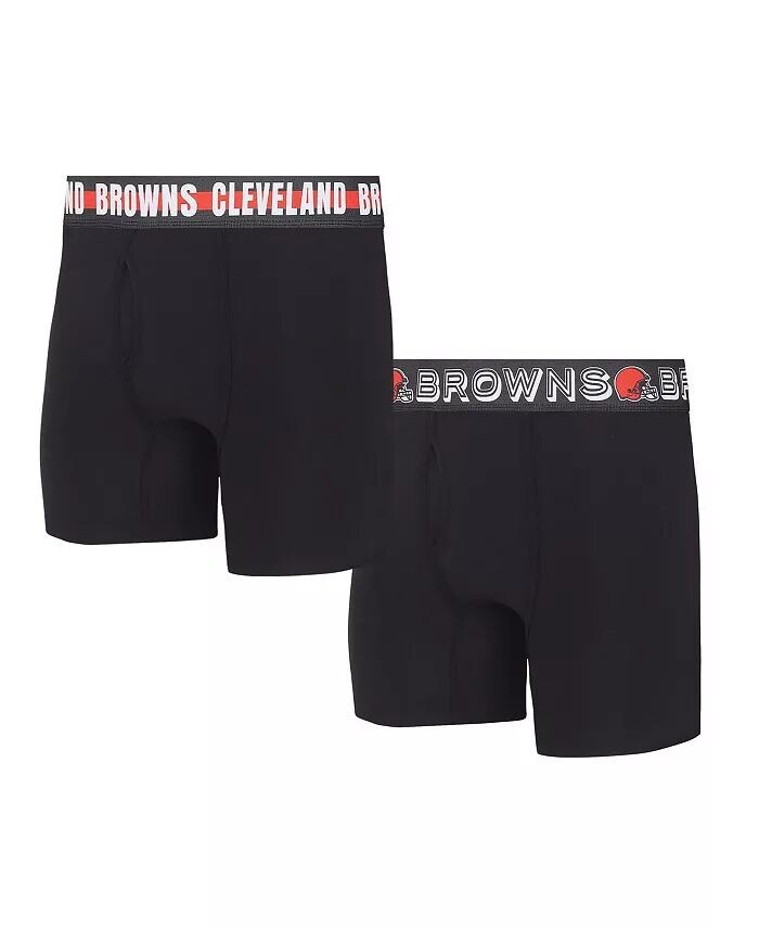 Набор из двух мужских трикотажных трусов-боксеров Cleveland Browns Gauge Concepts Sport, черный
Набор из двух мужских трикотажных трусов-боксеров Cleveland Browns Gauge Concepts Sport, черный