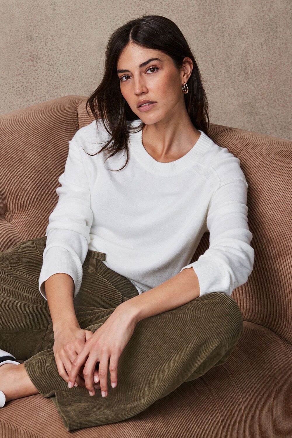 Мягкий на ощупь вязаный джемпер с узором «фэйр айл» с круглым вырезом Next, белый
Мягкий на ощупь вязаный джемпер с узором «фэйр айл» с круглым вырезом Next, белый