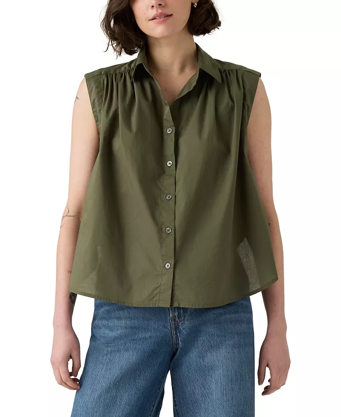 Женская блуза Gracen из хлопка с застежкой на пуговицы Levi's, зеленый
Женская блуза Gracen из хлопка с застежкой на пуговицы Levi's, зеленый