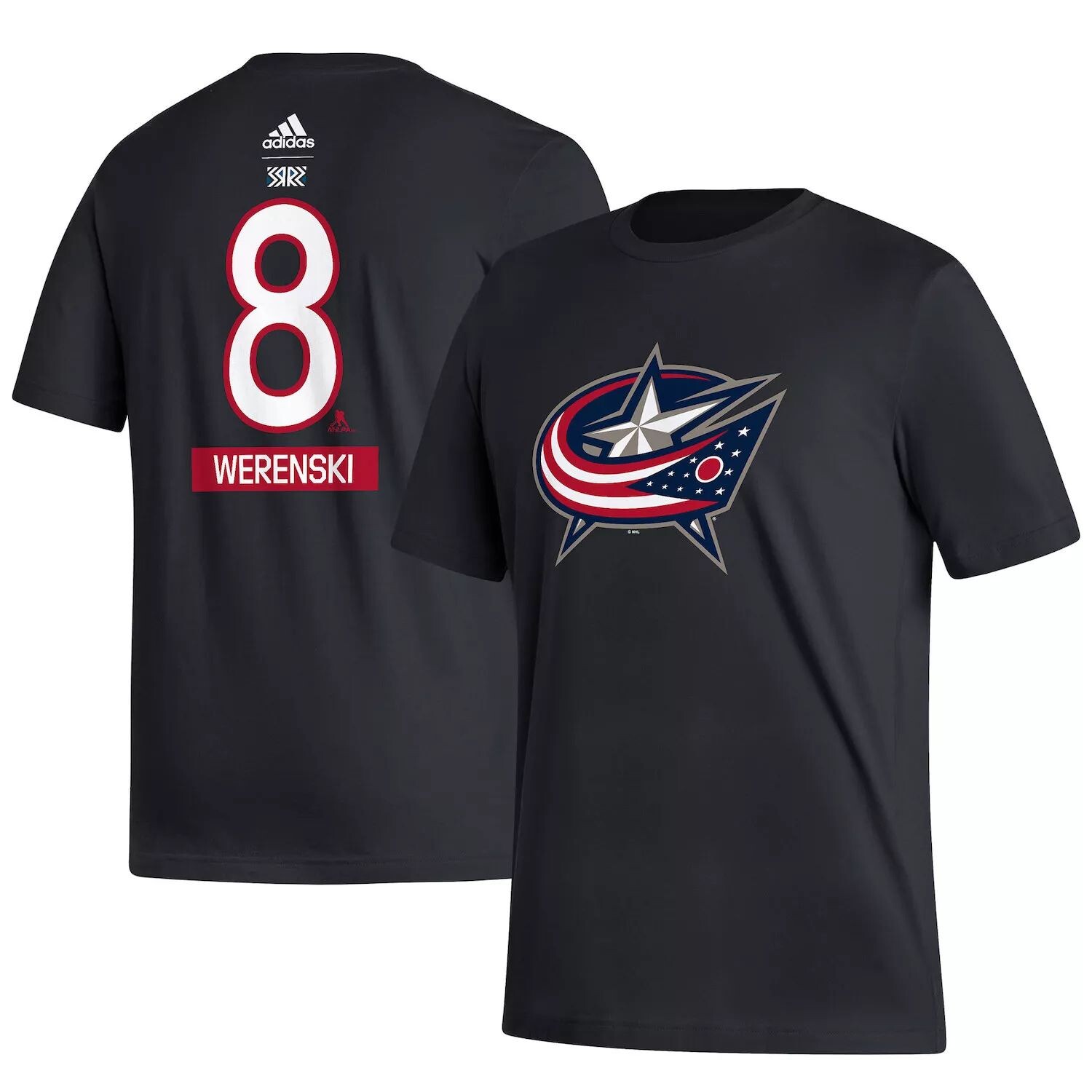 Мужская футболка Zach Werenski Black Columbus Blue Jackets Reverse Retro 2.0 с именем и номером adidas
Мужская футболка Zach Werenski Black Columbus Blue Jackets Reverse Retro 2.0 с именем и номером adidas