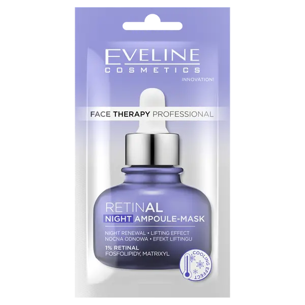 Кремовая ночная маска для лица, 8 мл Eveline Cosmetics Face therapy professional
Кремовая ночная маска для лица, 8 мл Eveline Cosmetics Face therapy professional