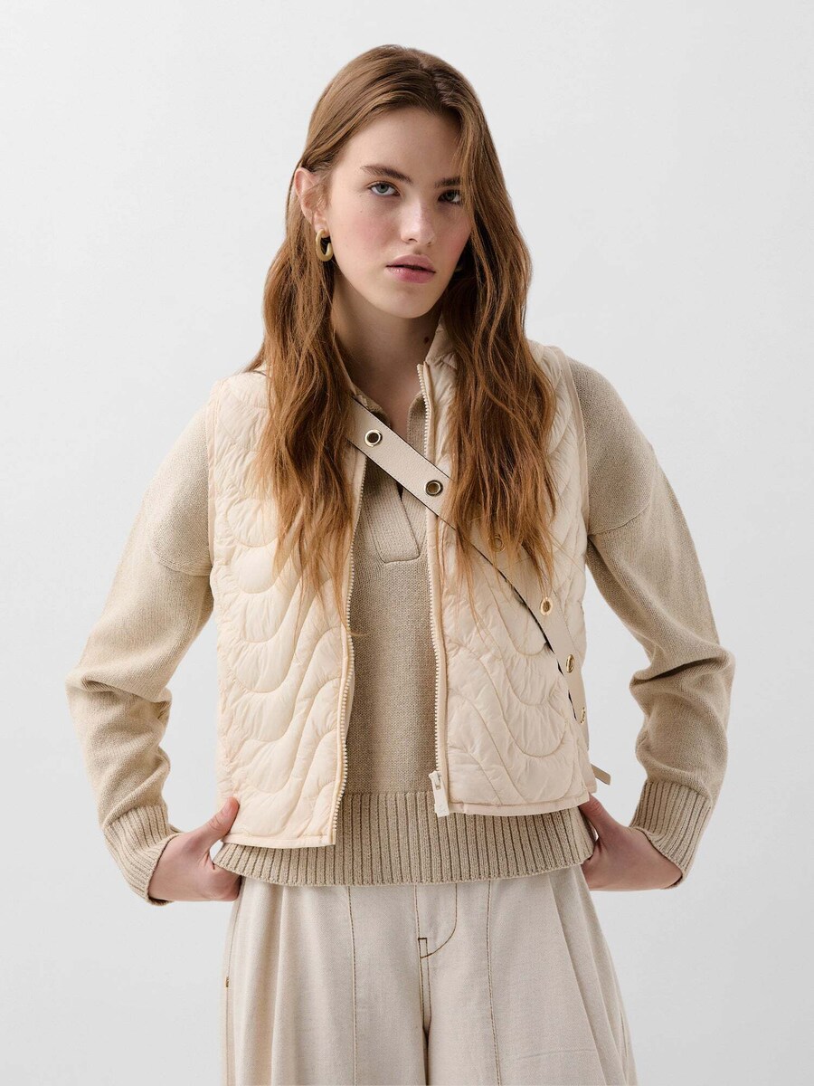 Жилет Scalpers Gstaad, слоновая кость 
Жилет Scalpers Gstaad, слоновая кость