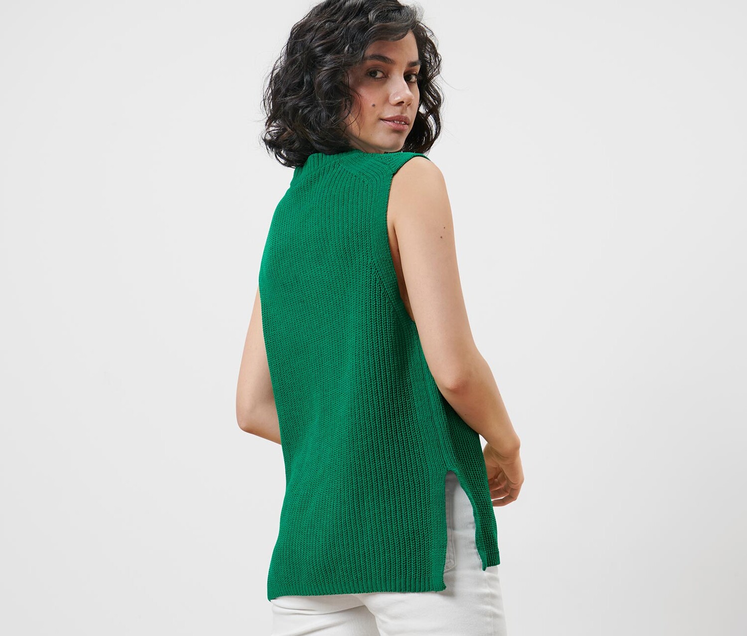 Жилет-свитер крупной вязки Tchibo, зеленый
Жилет-свитер крупной вязки Tchibo, зеленый