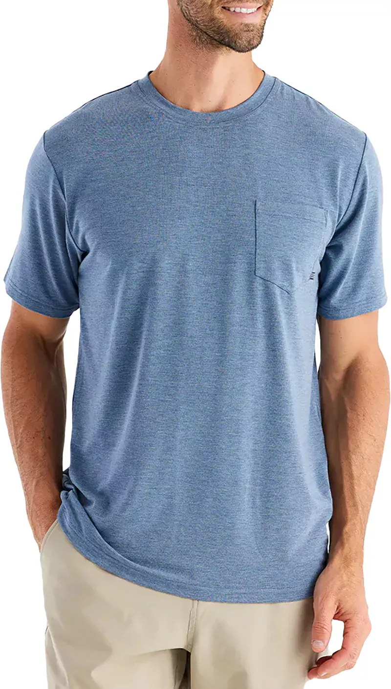 Мужская футболка Free Fly с гибкими карманами из бамбука, цвет Heather Deepwater
Мужская футболка Free Fly с гибкими карманами из бамбука, цвет Heather Deepwater